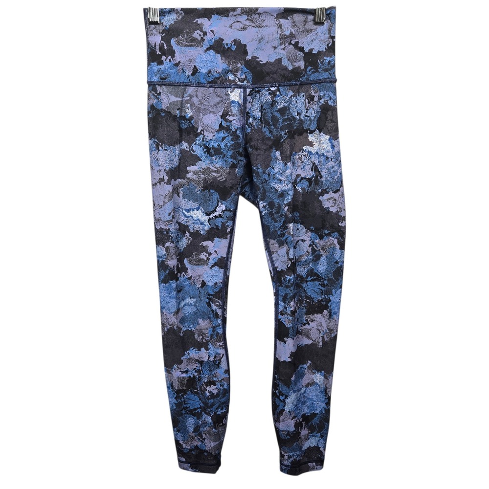 Lululemon Wunder Under Hi-Rise 7/8‎ 25" Screen Camo Multi Womens Size 4